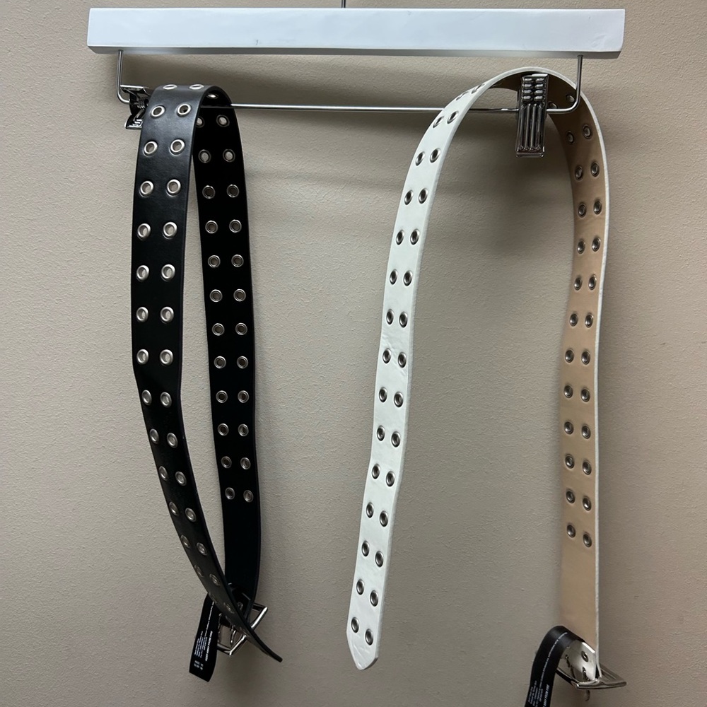 Urban outfitters belts. Both white and black sold together!
